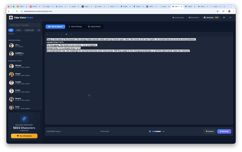 Fake Voice Portal